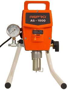 1,8 л/мин; ASPRO-1800® окрасочный аппарат (агрегат) для окраски и безвоздушного распыления, оборудование для окраски (краскораспылитель).